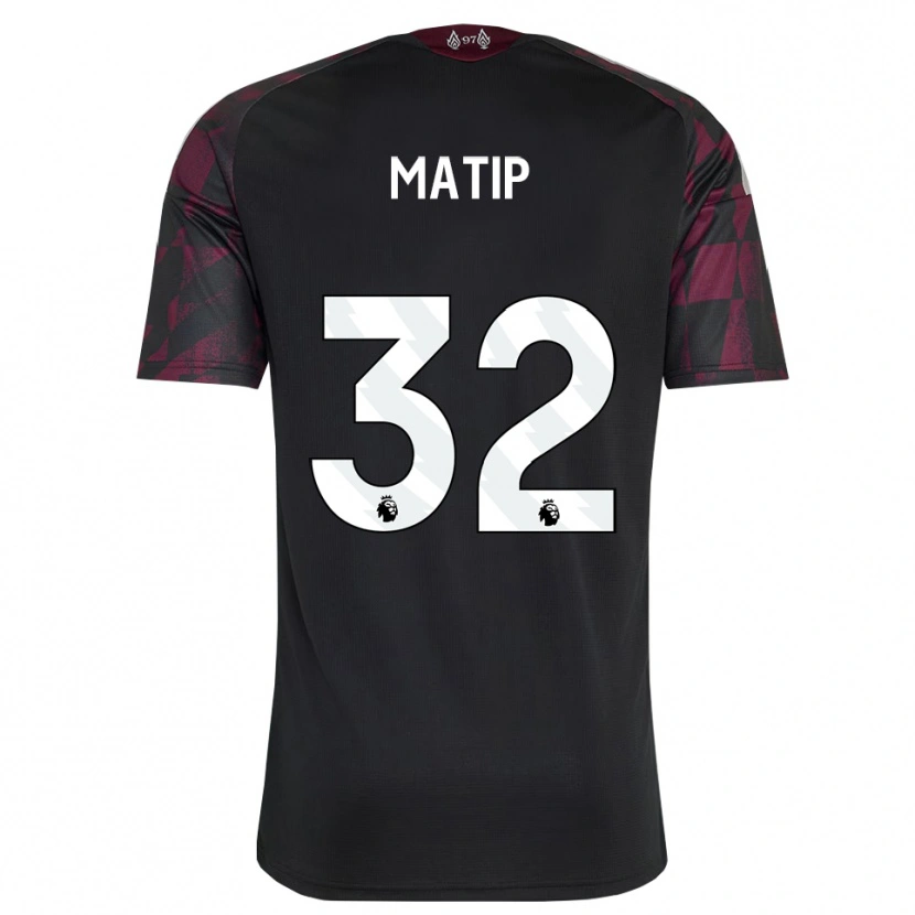 Danxen Niño Camiseta Joel Matip #32 Negro Blanco Púrpura Equipación Tercera 2026/27 La Camisa México