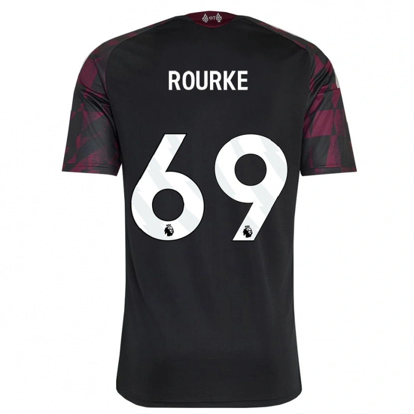 Danxen Niño Camiseta Fidel O'rourke #69 Negro Blanco Púrpura Equipación Tercera 2026/27 La Camisa México