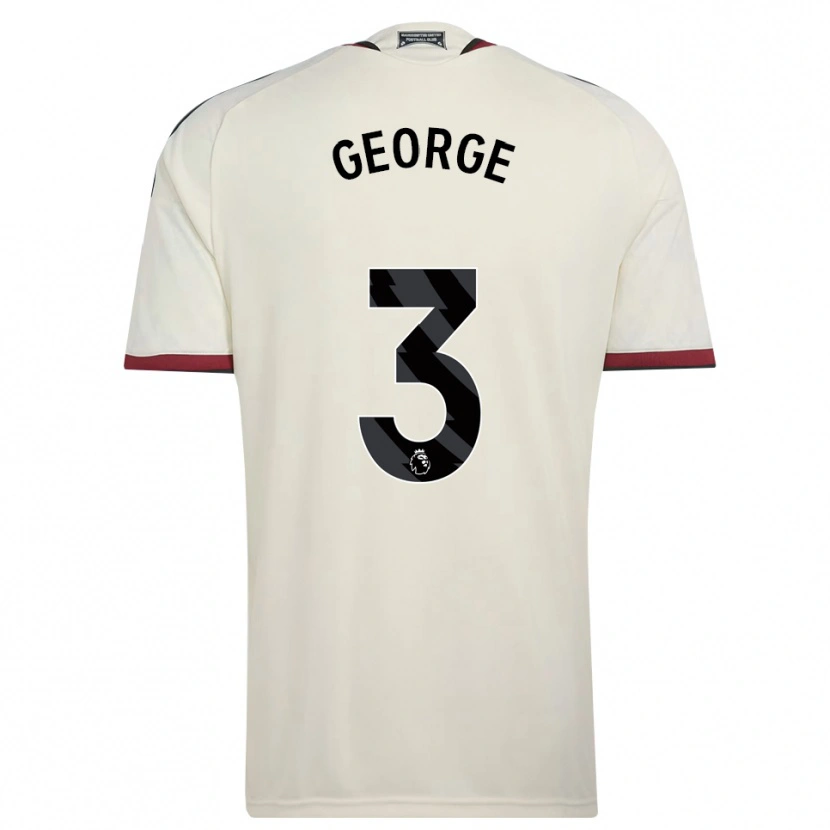 Danxen Niño Camiseta Gabby George #3 Beige Negro Rojo Equipación Tercera 2026/27 La Camisa México
