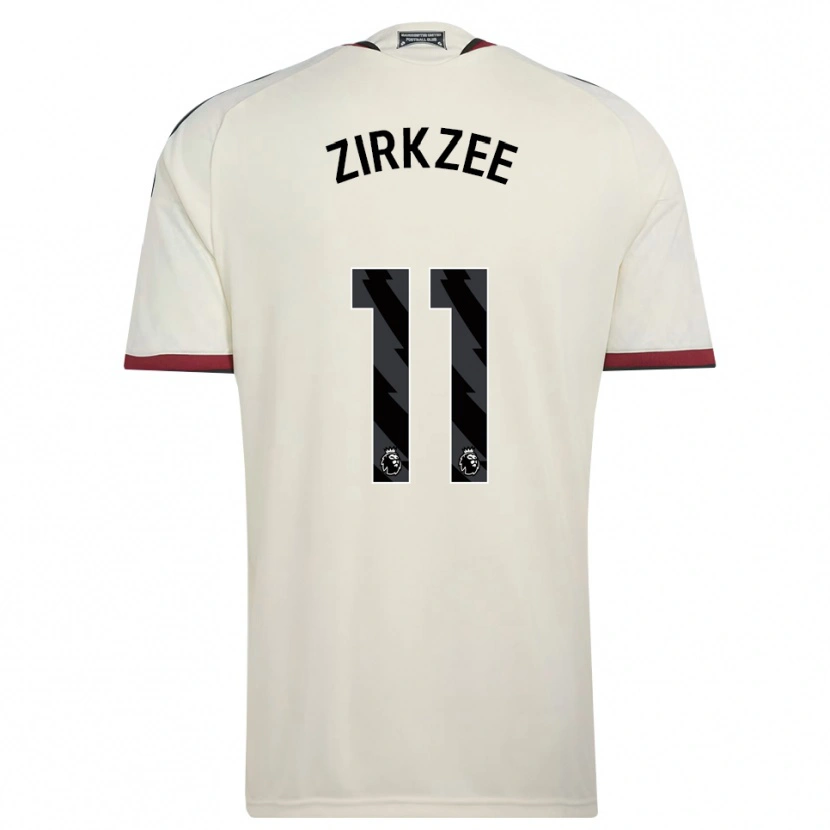 Danxen Niño Camiseta Joshua Zirkzee #11 Beige Negro Rojo Equipación Tercera 2026/27 La Camisa México