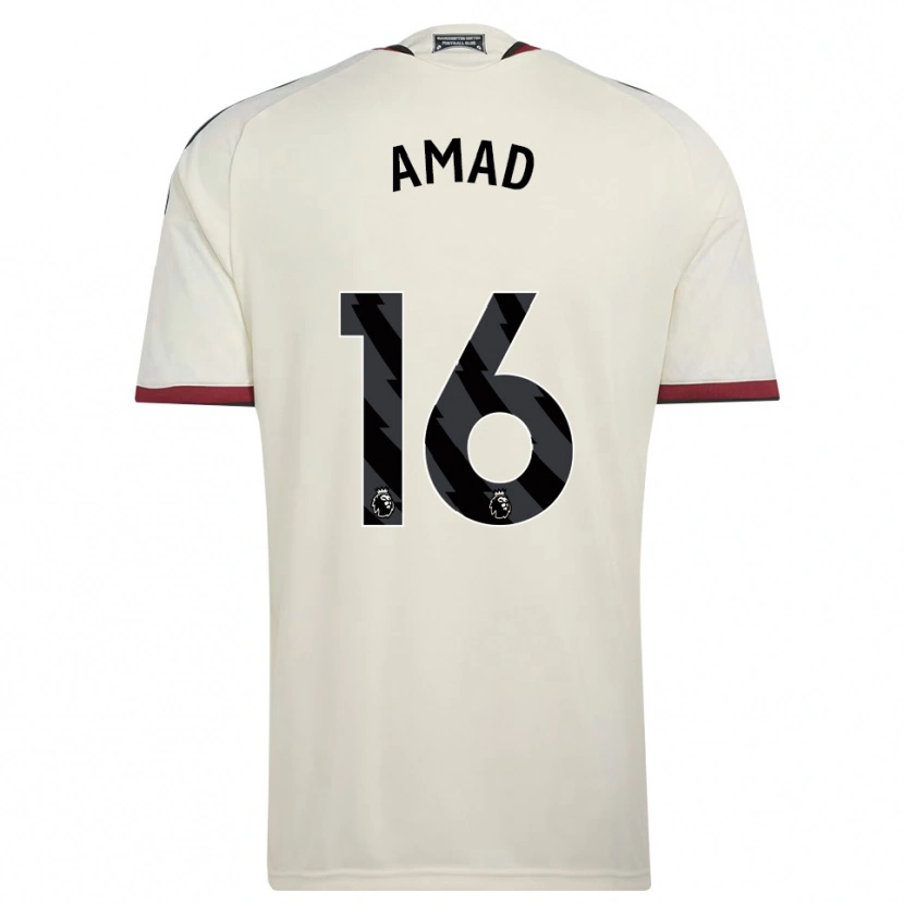 Danxen Niño Camiseta Amad Diallo #16 Beige Negro Rojo Equipación Tercera 2026/27 La Camisa México