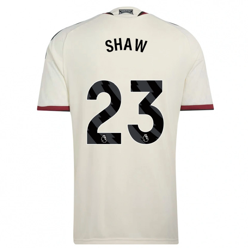 Danxen Niño Camiseta Luke Shaw #23 Beige Negro Rojo Equipación Tercera 2026/27 La Camisa México