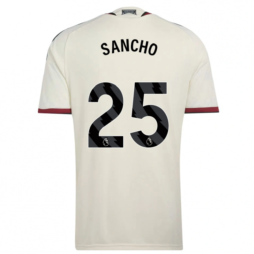 Danxen Niño Camiseta Jadon Sancho #25 Beige Negro Rojo Equipación Tercera 2026/27 La Camisa México