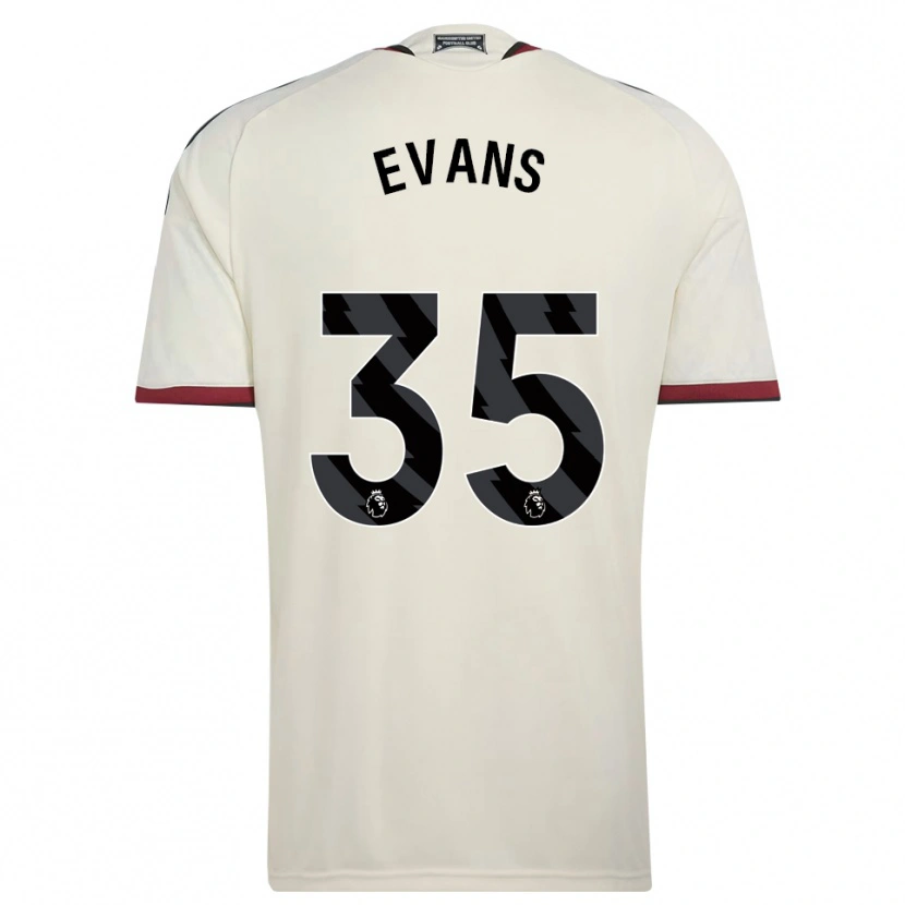 Danxen Niño Camiseta Jonny Evans #35 Beige Negro Rojo Equipación Tercera 2026/27 La Camisa México