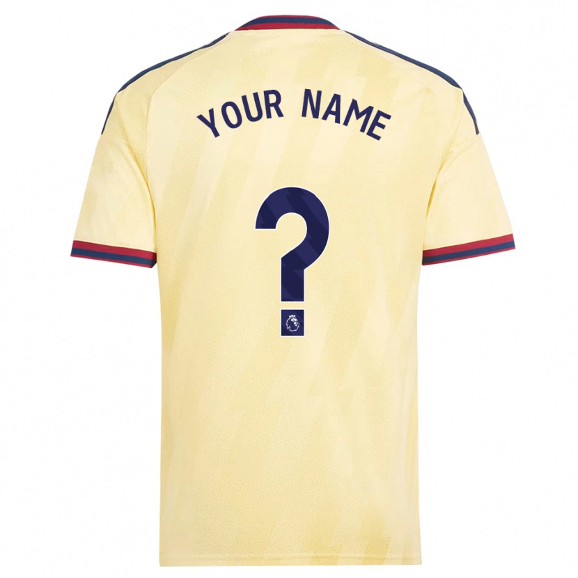 Danxen Niño Camiseta Su Nombre #0 Amarilloclaro Azulmedianoche Equipación Tercera 2026/27 La Camisa México