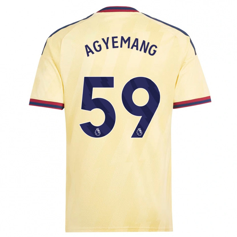 Danxen Niño Camiseta Michelle Agyemang #59 Amarilloclaro Azulmedianoche Equipación Tercera 2026/27 La Camisa México