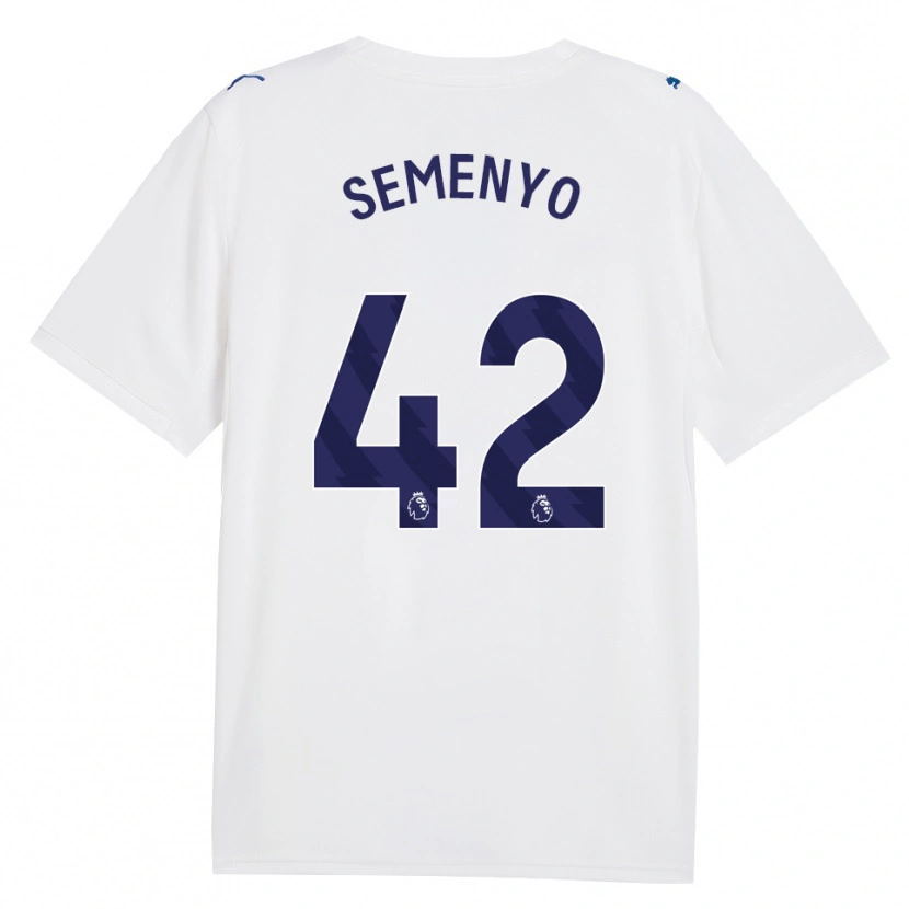 Danxen Niño Camiseta Antoine Semenyo #42 Azulmarino Blanco Equipación Tercera 2026/27 La Camisa México