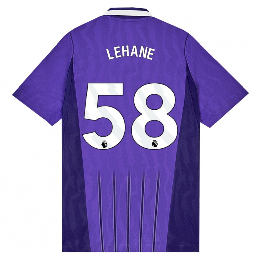 Danxen Niño Camiseta Ellis Lehane #58 Púrpura Blanco Equipación Tercera 2026/27 La Camisa México