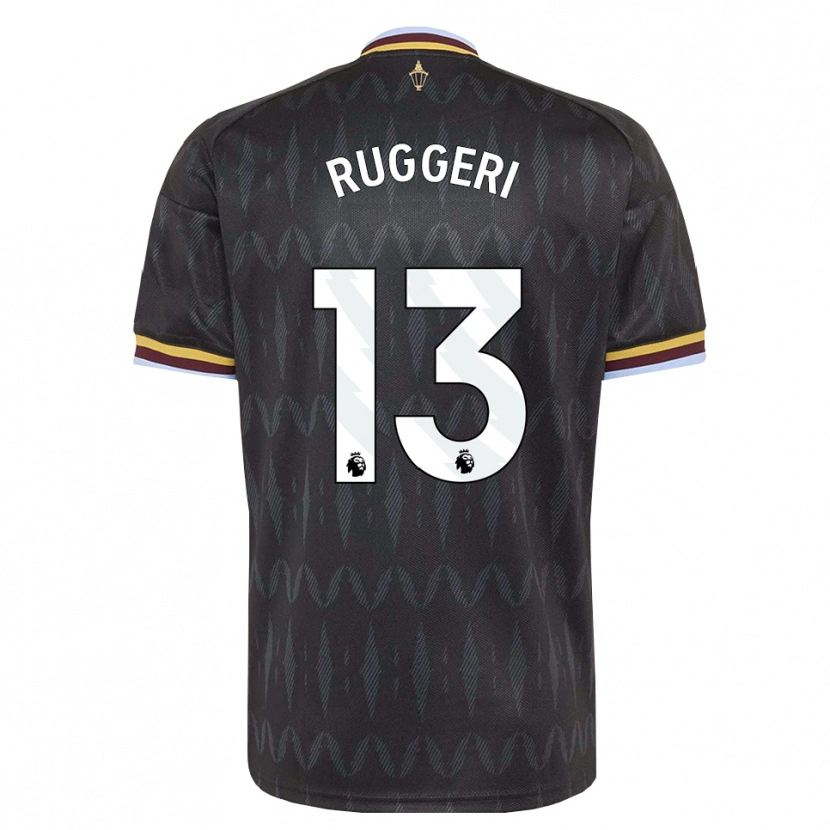 Danxen Niño Camiseta Matteo Ruggeri #13 Azulaciano Negro Amarillo 2ª Equipación 2026/27 La Camisa México