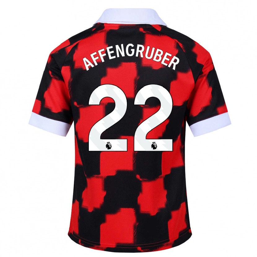 Danxen Niño Camiseta David Affengruber #22 Rojo Blanco Negro 2ª Equipación 2026/27 La Camisa México