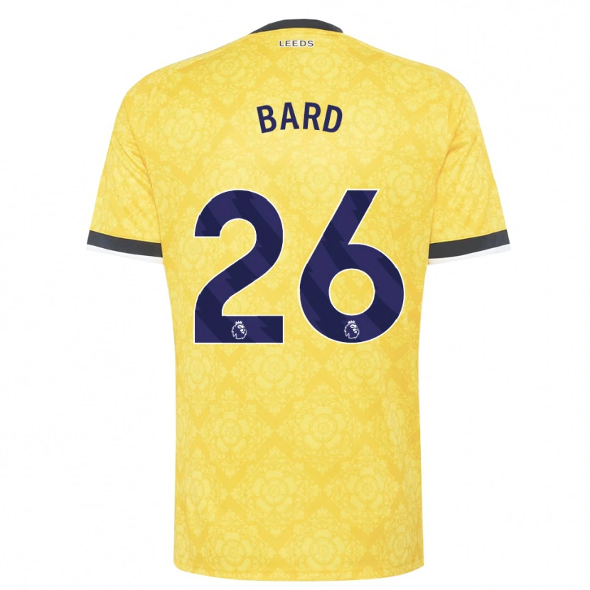 Danxen Niño Camiseta Melvin Bard #26 Amarillo Blanco Negro 2ª Equipación 2026/27 La Camisa México