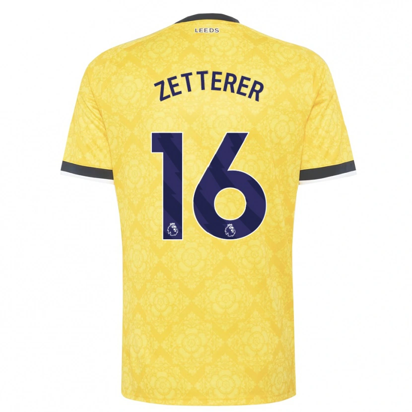 Danxen Niño Camiseta Michael Zetterer #16 Amarillo Blanco Negro 2ª Equipación 2026/27 La Camisa México