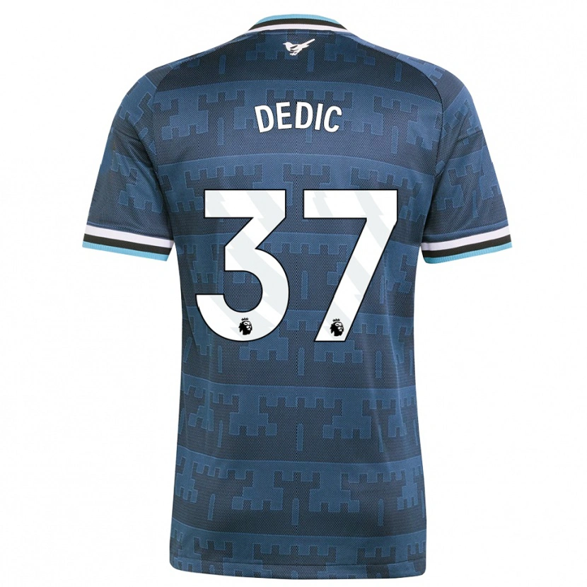 Danxen Hombre Camiseta Amar Dedić #37 Amarillo Negro Azul 2ª Equipación 2026/27 La Camisa México