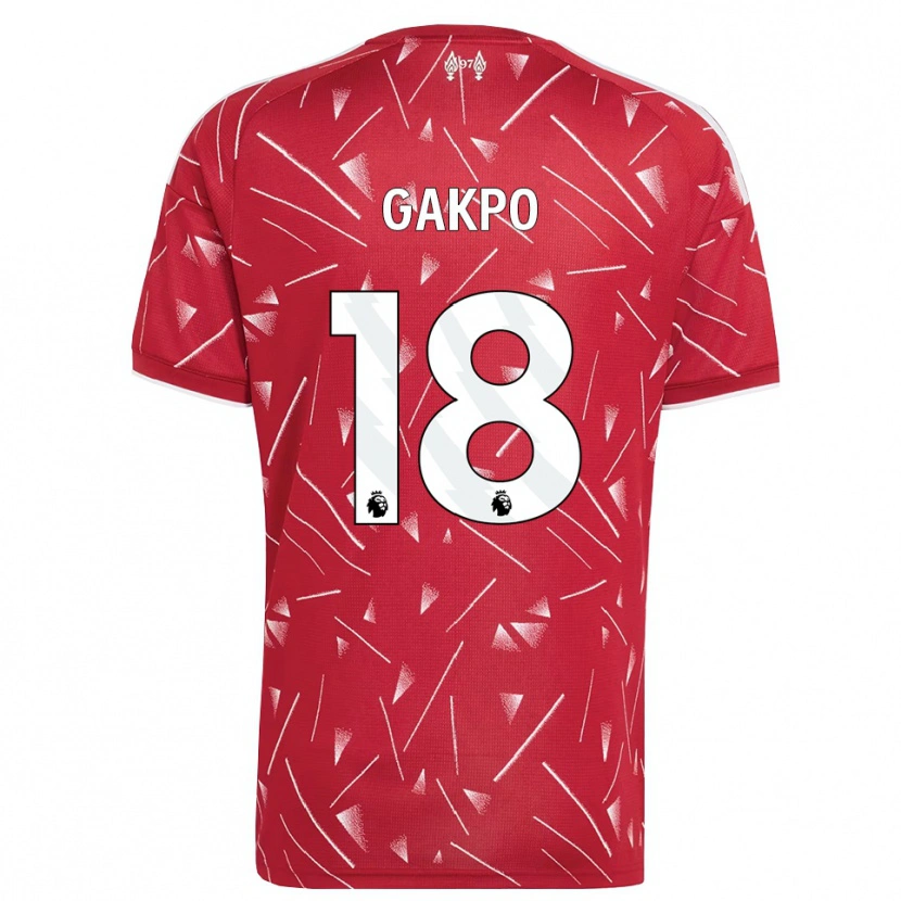 Danxen Hombre Camiseta Cody Gakpo #18 Blanco Rojo 1ª Equipación 2026/27 La Camisa México
