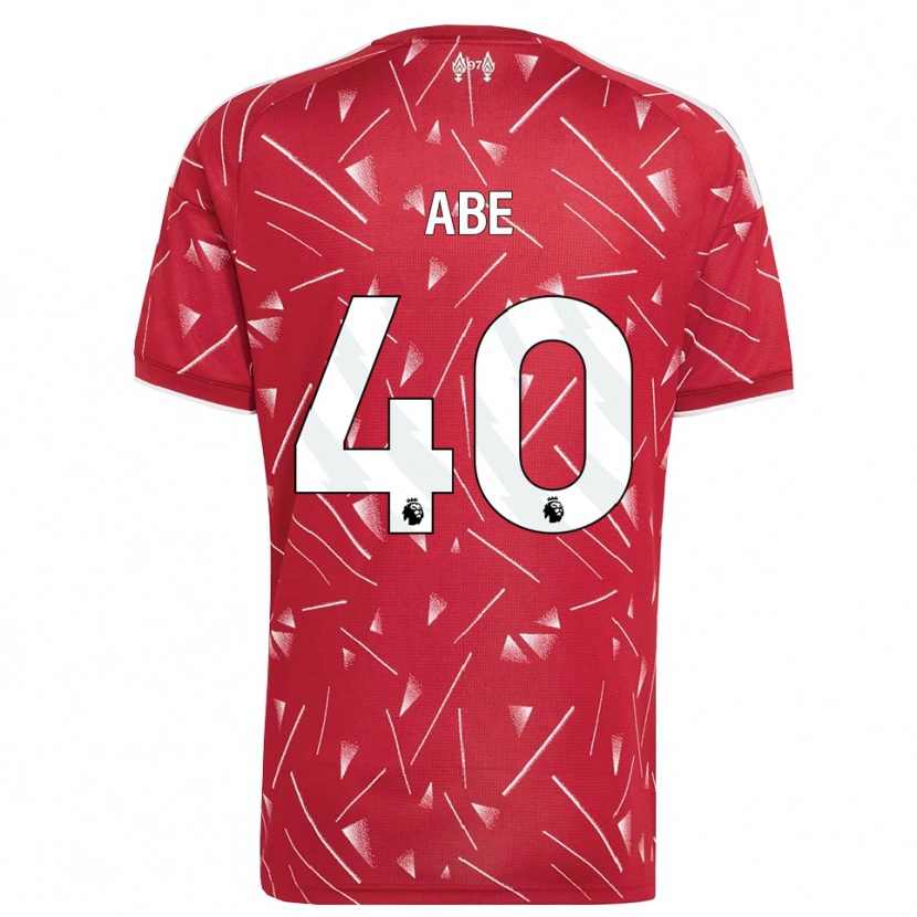 Danxen Hombre Camiseta Joshua Abe #40 Blanco Rojo 1ª Equipación 2026/27 La Camisa México