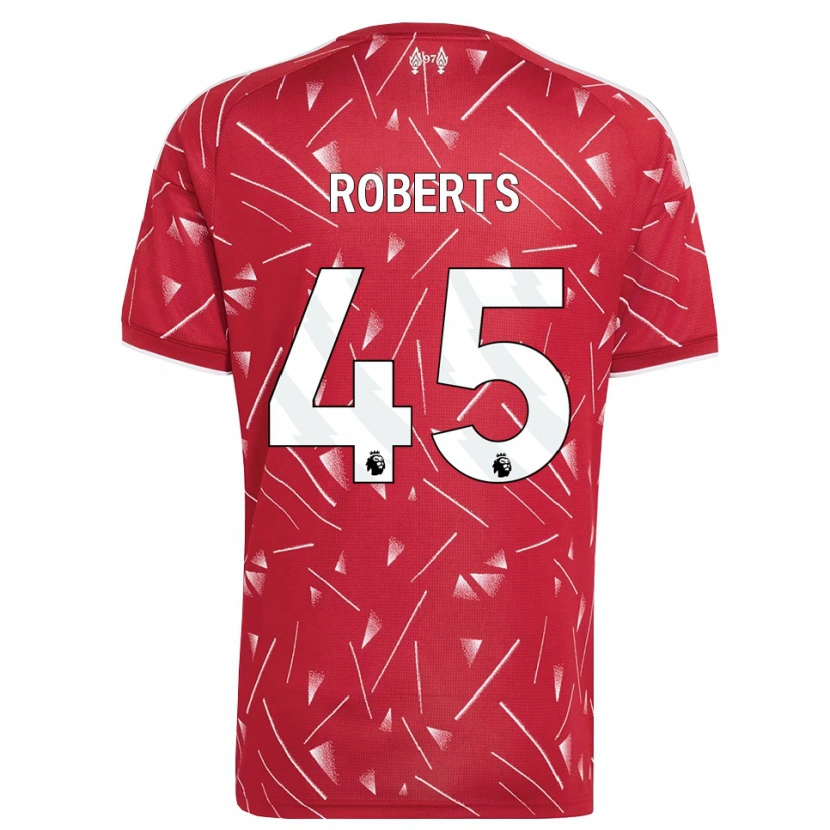 Danxen Hombre Camiseta Iwan Roberts #45 Blanco Rojo 1ª Equipación 2026/27 La Camisa México