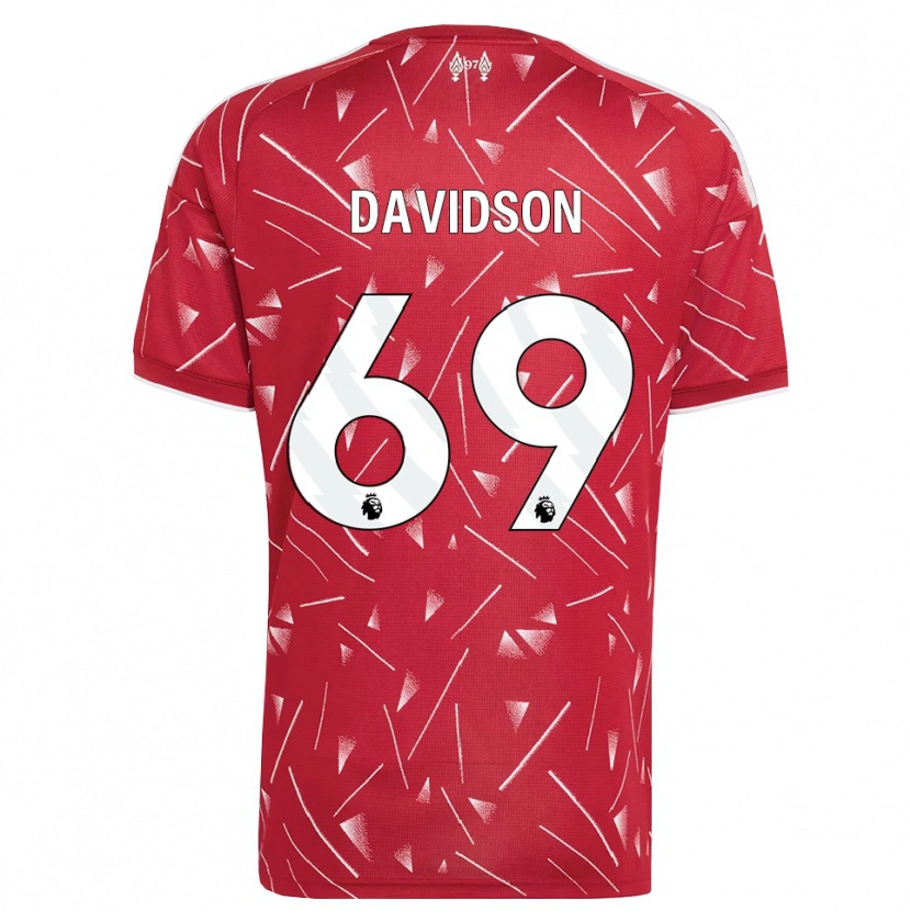Danxen Hombre Camiseta Josh Davidson #69 Blanco Rojo 1ª Equipación 2026/27 La Camisa México