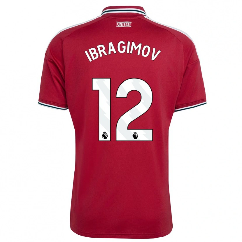Danxen Hombre Camiseta Gazi Ibragimov #12 Rojo Amarillo Blanco 1ª Equipación 2026/27 La Camisa México