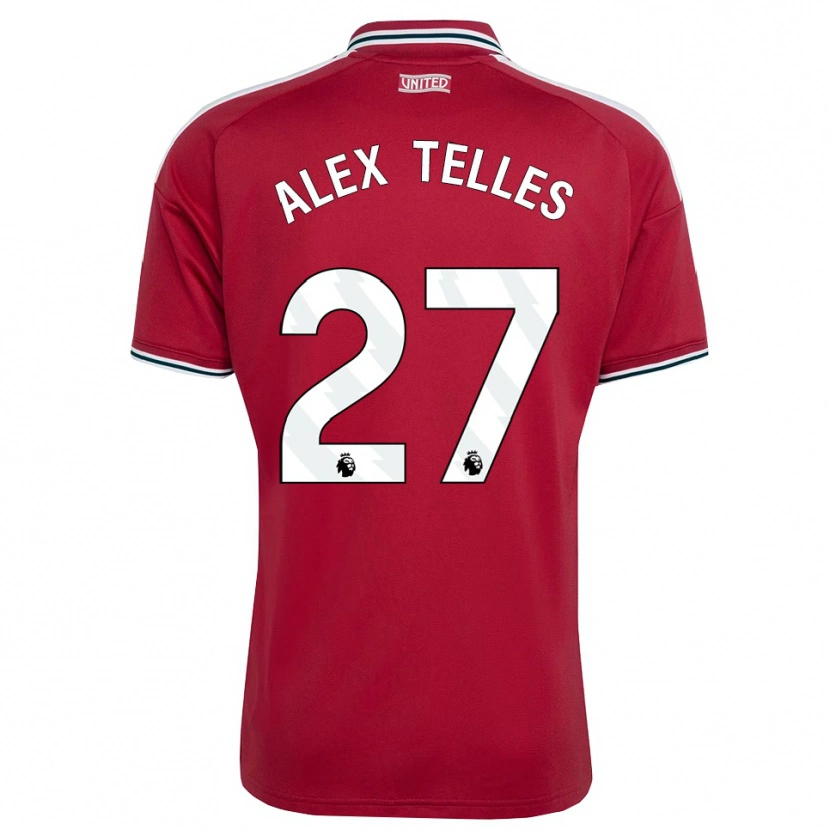 Danxen Hombre Camiseta Alex Nicolao Telles #27 Rojo Amarillo Blanco 1ª Equipación 2026/27 La Camisa México