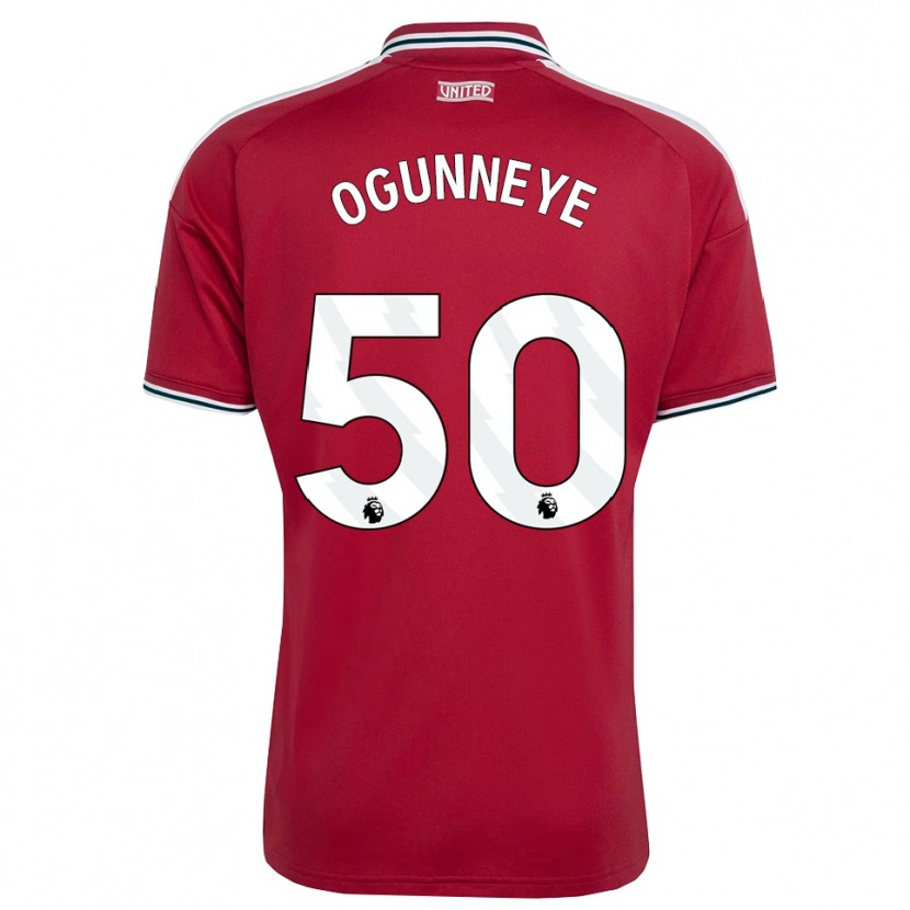 Danxen Hombre Camiseta Habeeb Ogunneye #50 Rojo Amarillo Blanco 1ª Equipación 2026/27 La Camisa México