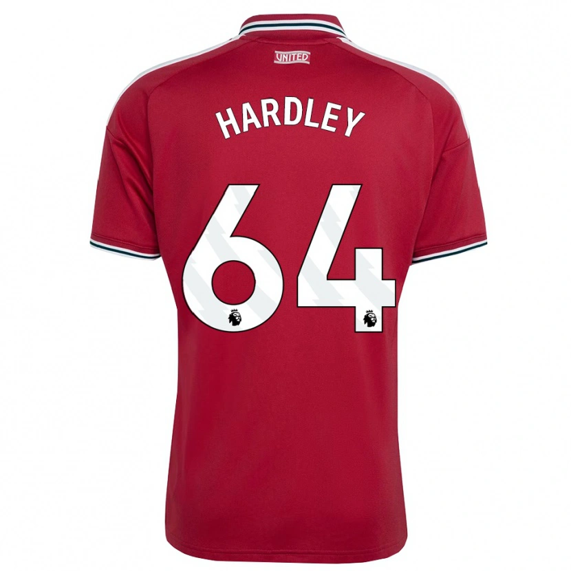 Danxen Hombre Camiseta Bjorn Hardley #64 Rojo Amarillo Blanco 1ª Equipación 2026/27 La Camisa México