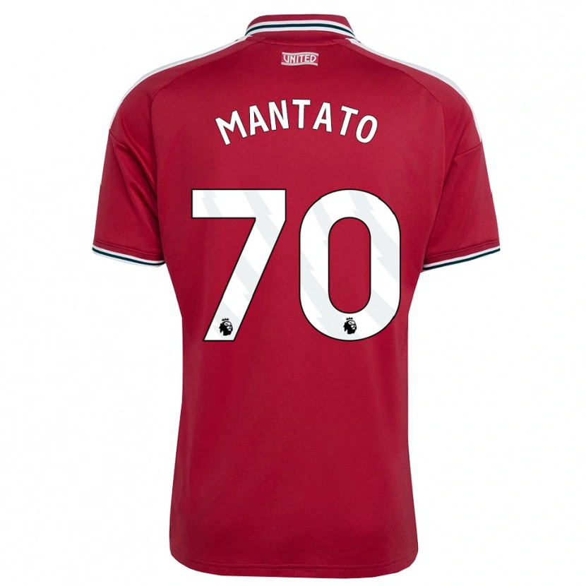 Danxen Hombre Camiseta Bendito Mantato #70 Rojo Amarillo Blanco 1ª Equipación 2026/27 La Camisa México