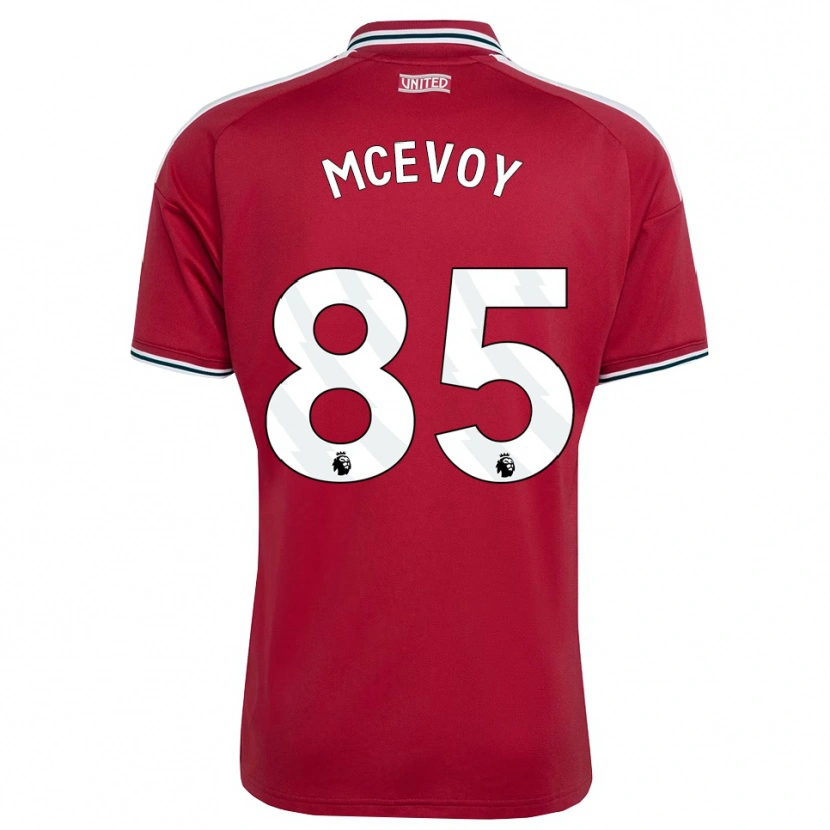 Danxen Hombre Camiseta Jay Mcevoy #85 Rojo Amarillo Blanco 1ª Equipación 2026/27 La Camisa México