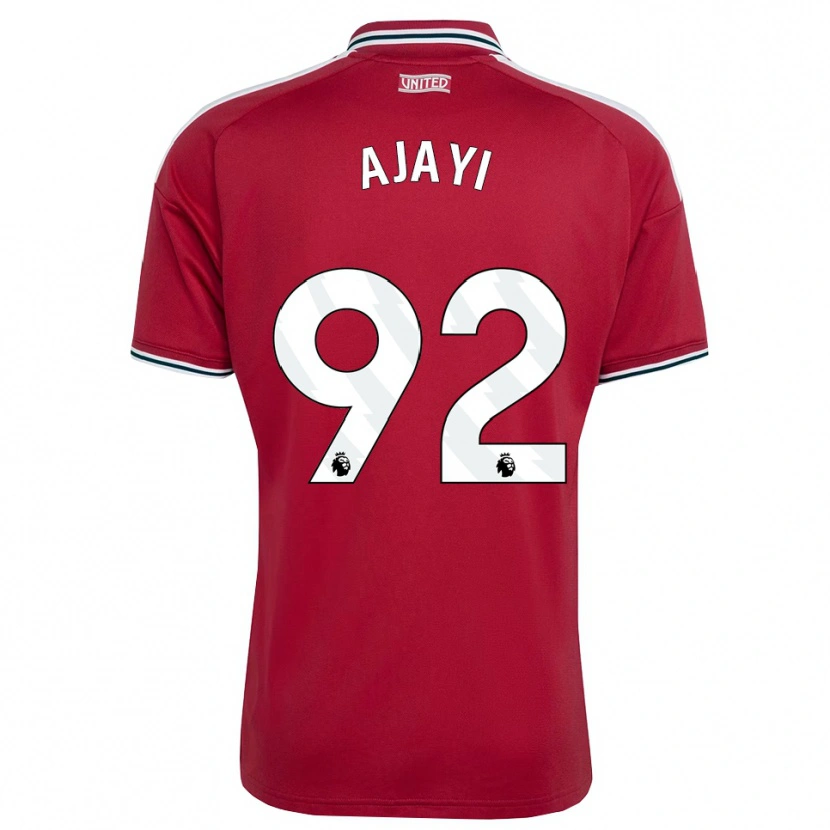 Danxen Hombre Camiseta Noah Ajayi #92 Rojo Amarillo Blanco 1ª Equipación 2026/27 La Camisa México