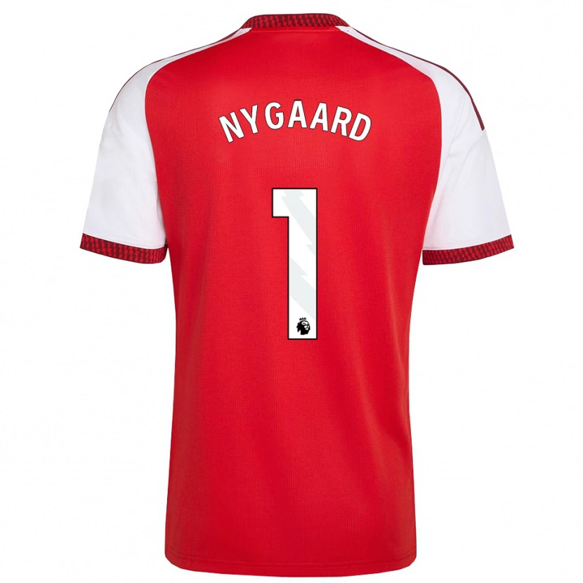 Danxen Hombre Camiseta Lucas Nygaard #1 Rojo Blanco Negro 1ª Equipación 2026/27 La Camisa México