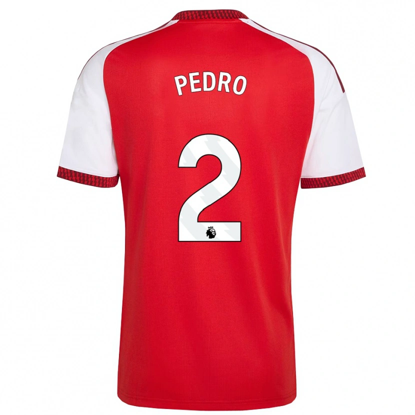 Danxen Hombre Camiseta Angelinou Pedro #2 Rojo Blanco Negro 1ª Equipación 2026/27 La Camisa México