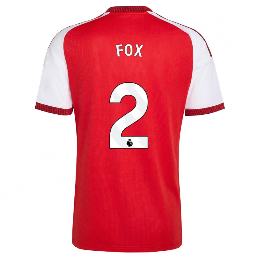 Danxen Hombre Camiseta Emily Fox #2 Rojo Blanco Negro 1ª Equipación 2026/27 La Camisa México