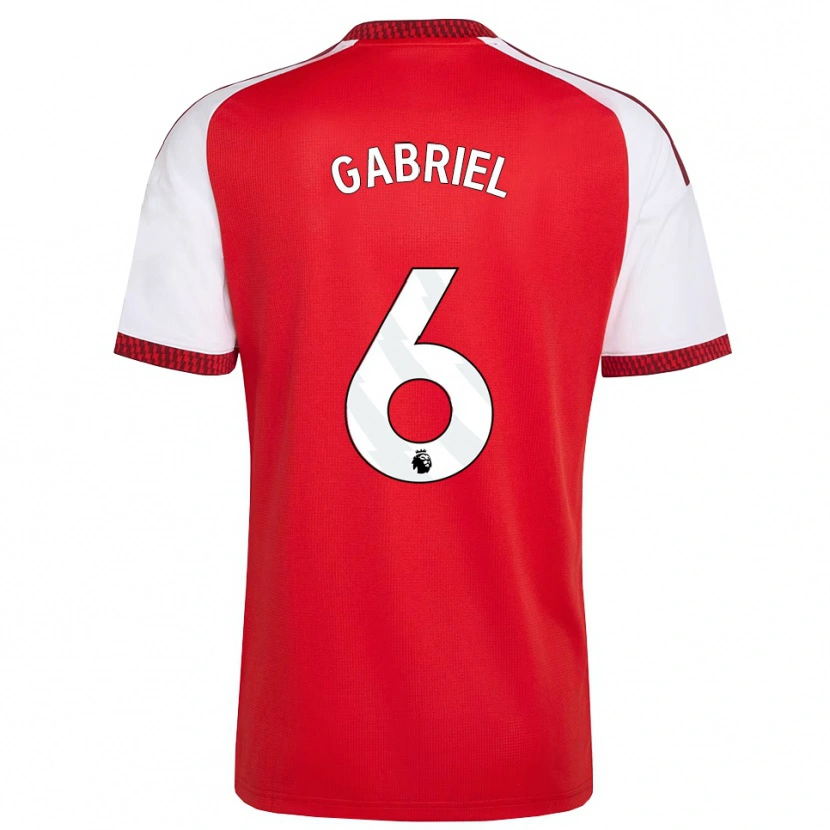 Danxen Hombre Camiseta Gabriel Magalhães #6 Rojo Blanco Negro 1ª Equipación 2026/27 La Camisa México