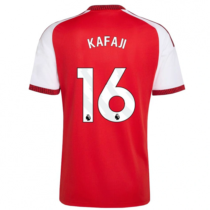 Danxen Hombre Camiseta Rosa Kafaji #16 Rojo Blanco Negro 1ª Equipación 2026/27 La Camisa México