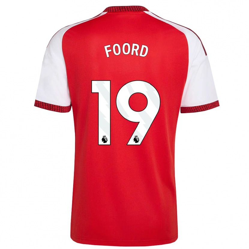 Danxen Hombre Camiseta Caitlin Foord #19 Rojo Blanco Negro 1ª Equipación 2026/27 La Camisa México