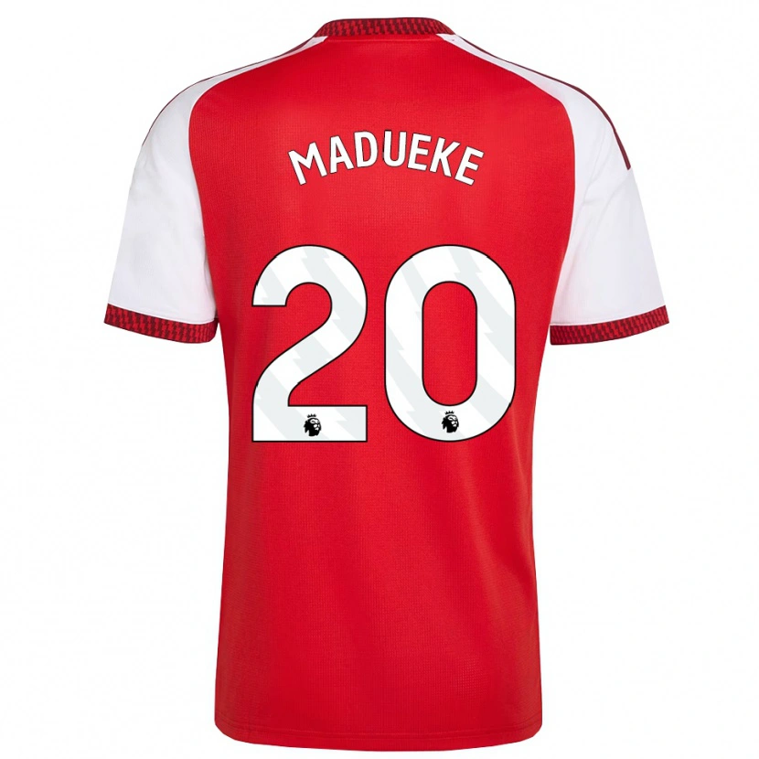 Danxen Hombre Camiseta Noni Madueke #20 Rojo Blanco Negro 1ª Equipación 2026/27 La Camisa México
