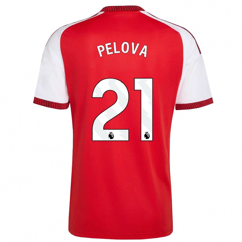 Danxen Hombre Camiseta Victoria Pelova #21 Rojo Blanco Negro 1ª Equipación 2026/27 La Camisa México