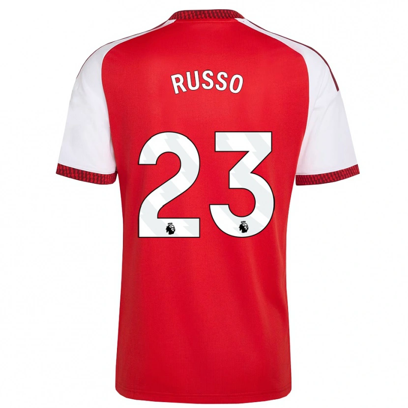 Danxen Hombre Camiseta Alessia Russo #23 Rojo Blanco Negro 1ª Equipación 2026/27 La Camisa México