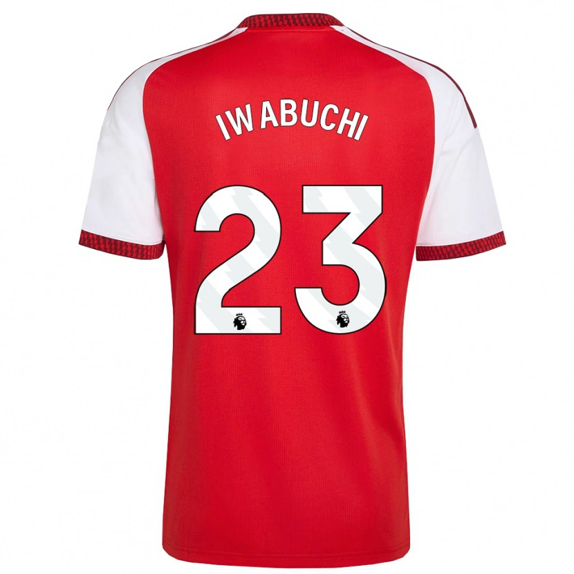 Danxen Hombre Camiseta Mana Iwabuchi #23 Rojo Blanco Negro 1ª Equipación 2026/27 La Camisa México