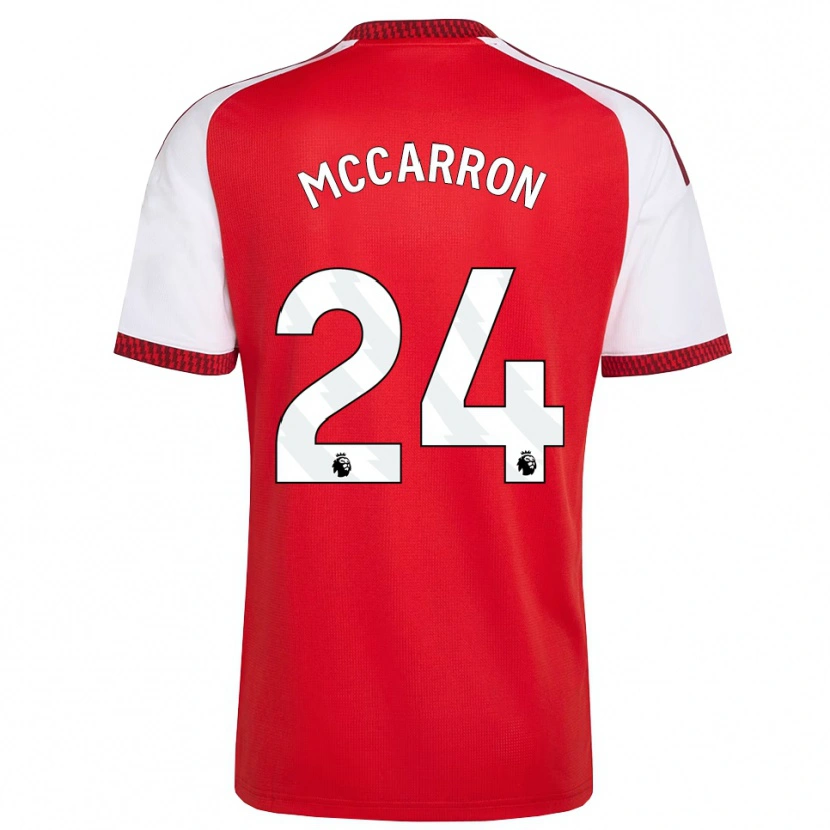 Danxen Hombre Camiseta Daniel Mccarron #24 Rojo Blanco Negro 1ª Equipación 2026/27 La Camisa México