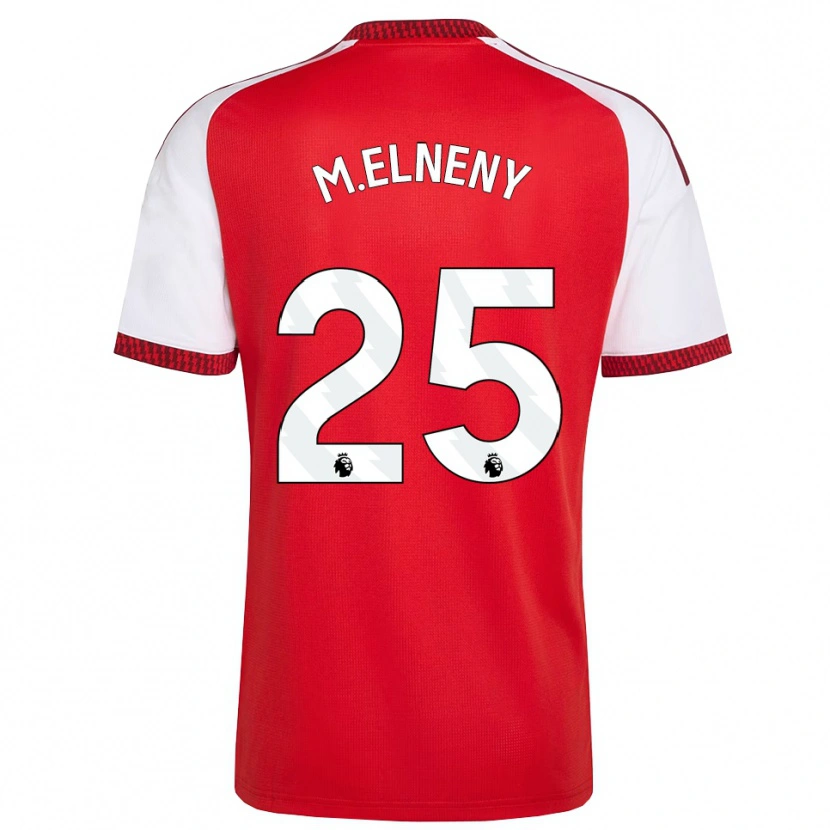Danxen Hombre Camiseta Mohamed Elneny #25 Rojo Blanco Negro 1ª Equipación 2026/27 La Camisa México