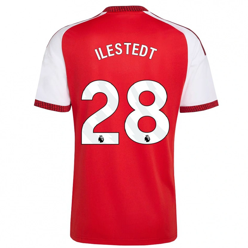Danxen Hombre Camiseta Amanda Ilestedt #28 Rojo Blanco Negro 1ª Equipación 2026/27 La Camisa México