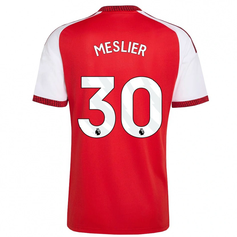 Danxen Hombre Camiseta Illan Meslier #30 Rojo Blanco Negro 1ª Equipación 2026/27 La Camisa México