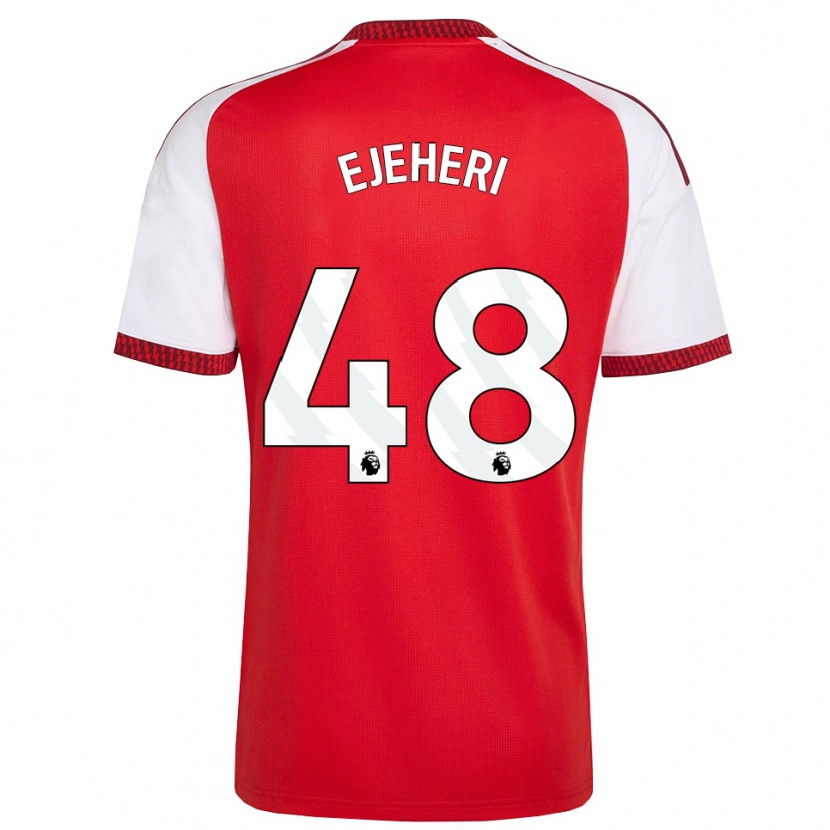 Danxen Hombre Camiseta Ovie Ejeheri #48 Rojo Blanco Negro 1ª Equipación 2026/27 La Camisa México
