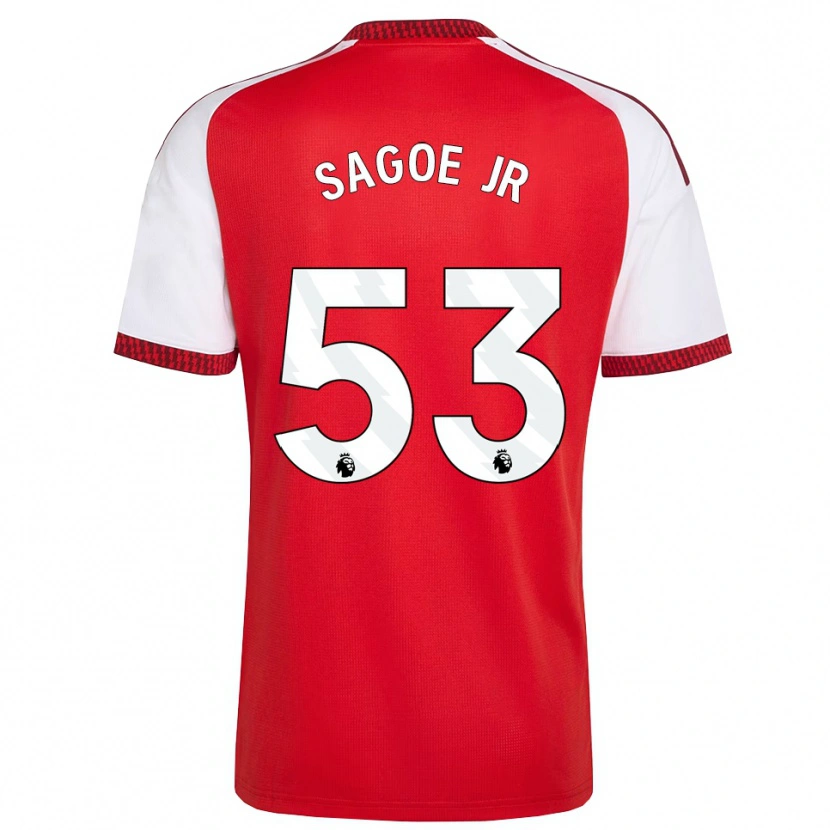 Danxen Hombre Camiseta Charles Sagoe Jr #53 Rojo Blanco Negro 1ª Equipación 2026/27 La Camisa México