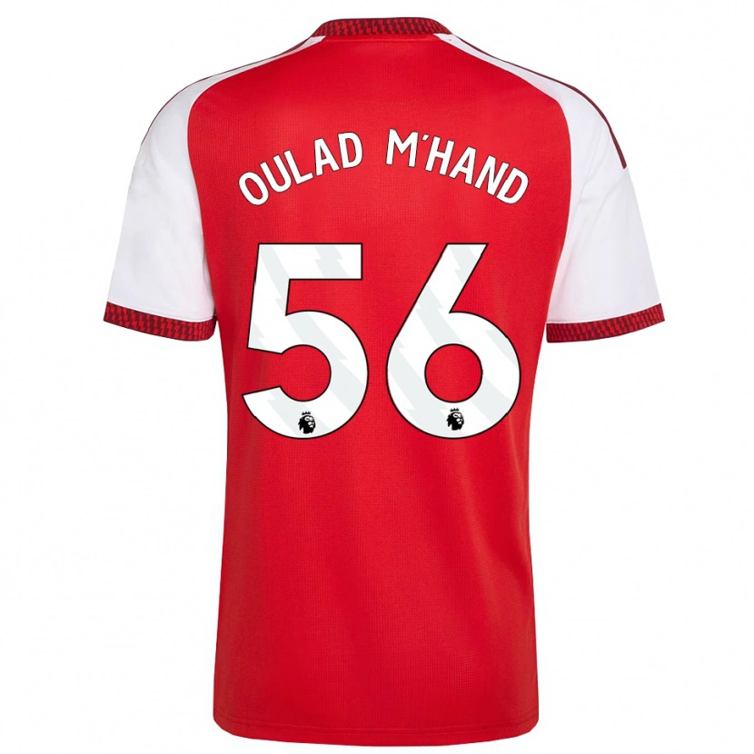 Danxen Hombre Camiseta Salah-Eddine Oulad M'hand #56 Rojo Blanco Negro 1ª Equipación 2026/27 La Camisa México