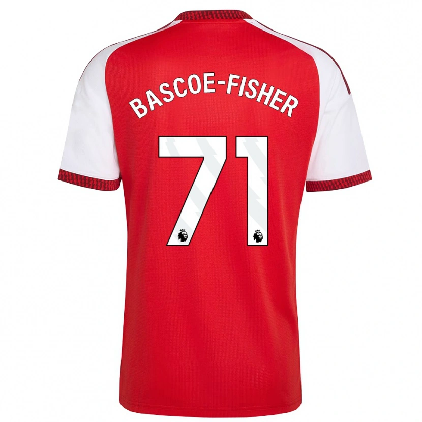 Danxen Hombre Camiseta Jakai Bascoe-Fisher #71 Rojo Blanco Negro 1ª Equipación 2026/27 La Camisa México