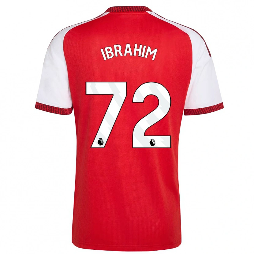 Danxen Hombre Camiseta Ife Ibrahim #72 Rojo Blanco Negro 1ª Equipación 2026/27 La Camisa México