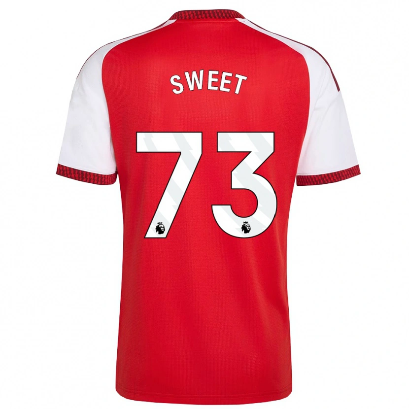 Danxen Hombre Camiseta James Sweet #73 Rojo Blanco Negro 1ª Equipación 2026/27 La Camisa México