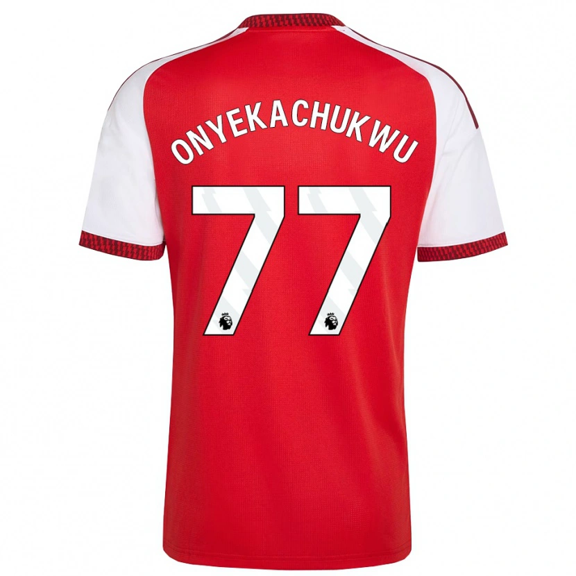 Danxen Hombre Camiseta Samuel Onyekachukwu #77 Rojo Blanco Negro 1ª Equipación 2026/27 La Camisa México
