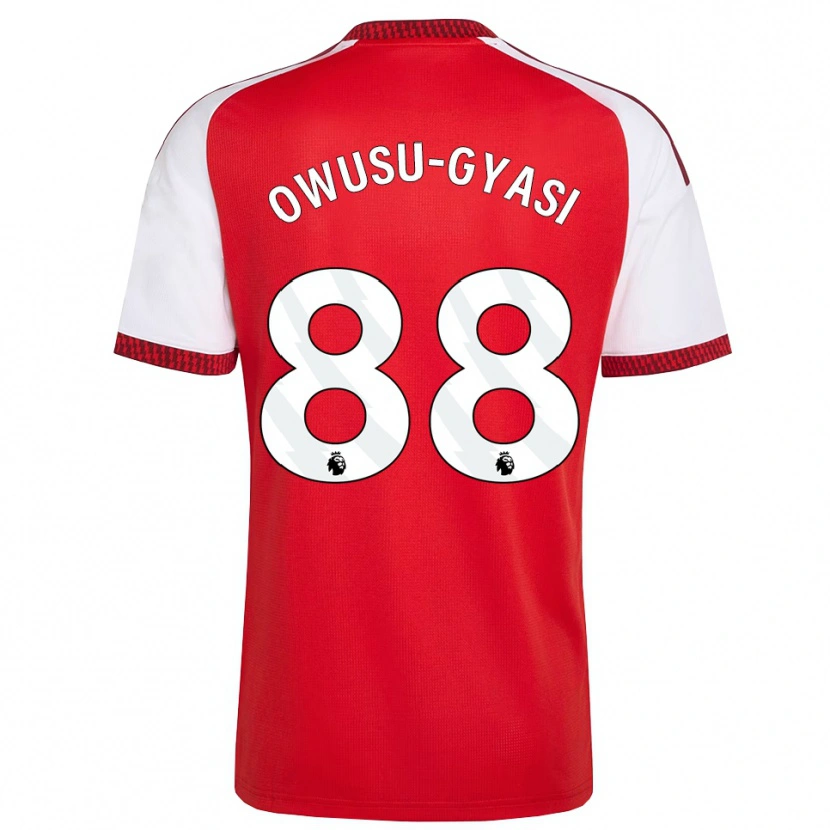 Danxen Hombre Camiseta Abraham Owusu-Gyasi #88 Rojo Blanco Negro 1ª Equipación 2026/27 La Camisa México